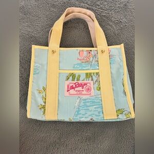 💛🩵💚🩷NWOT Lily Pulitzer Originals est. 1959ish Canvas Tote Bag Purse